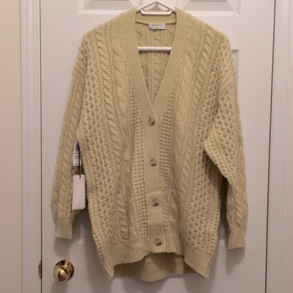 Aritzia Babaton Yellow Cardigan NWT - Picture 2 of 6